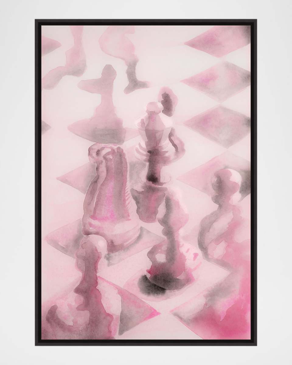 "Checkmate" Framed Giclee by D'Alessandro Leon, 37.5" x 55.5"